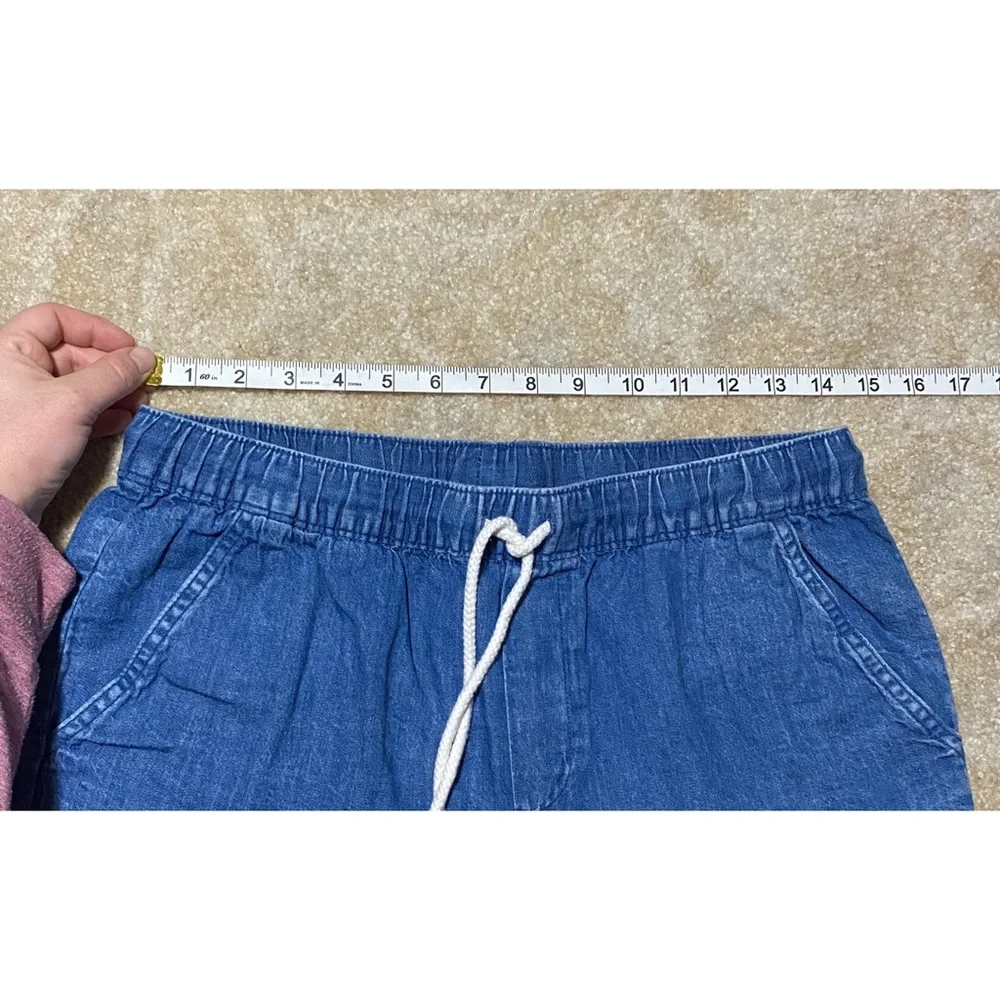 Aerie drawstring blue denim lounge shorts S - Picture 5 of 7
